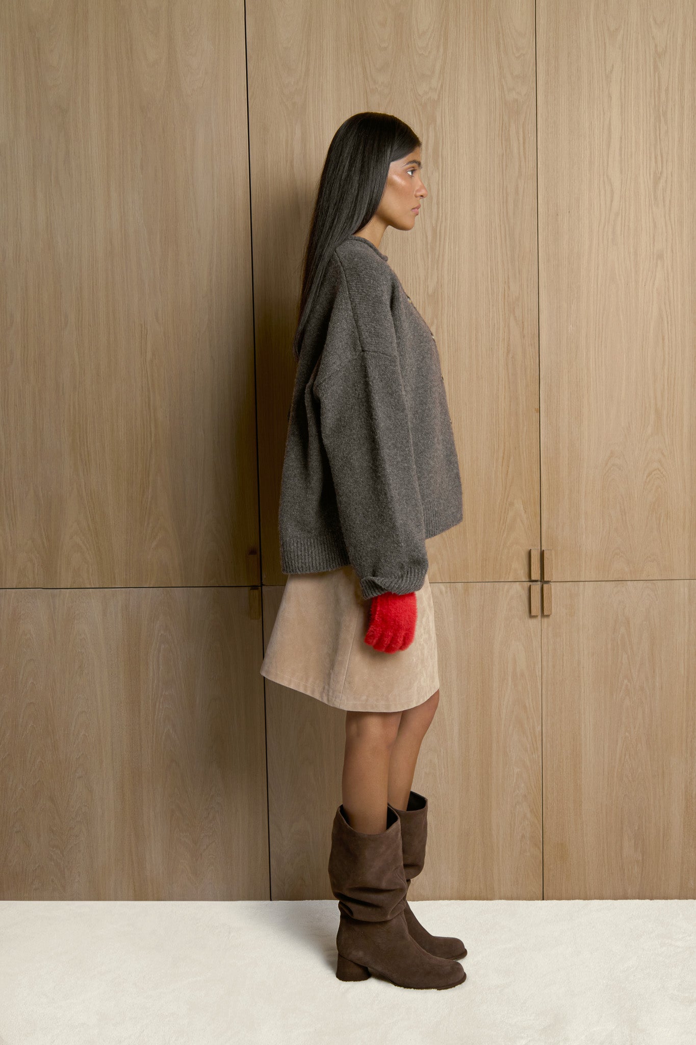 Jones Cardigan in Chocolate Brown